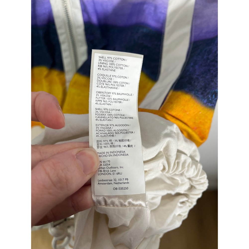 MAEVE x ANTHROPOLOGIE Longline Striped Hooded Windbreaker Jacket - Picture 11 of 14